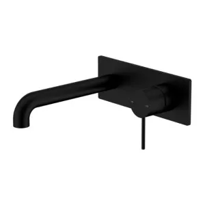 Nero Mecca Wall Basin/Bath Mixer 120mm Matte Black by Nero Tapware, a Bathroom Taps & Mixers for sale on Style Sourcebook