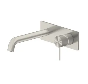 Nero Mecca Wall Basin/Bath Mixer 160mm Brushed Nickel by Nero Tapware, a Bathroom Taps & Mixers for sale on Style Sourcebook