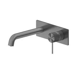Nero Mecca Wall Basin/Bath Mixer 185mm Gun Metal by Nero Tapware, a Bathroom Taps & Mixers for sale on Style Sourcebook