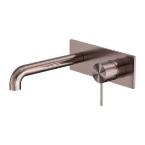 Nero Mecca Wall Basin/Bath Mixer 230mm Brushed Bronze by Nero Tapware, a Bathroom Taps & Mixers for sale on Style Sourcebook