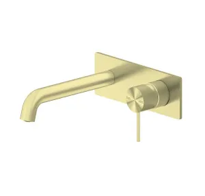 Nero Mecca Wall Basin/Bath Mixer 230mm Brushed Gold by Nero Tapware, a Bathroom Taps & Mixers for sale on Style Sourcebook