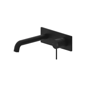 Nero Mecca Wall Basin/Bath Mixer 230mm Matte Black by Nero Tapware, a Bathroom Taps & Mixers for sale on Style Sourcebook