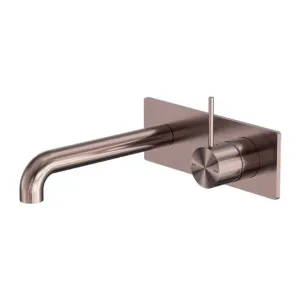 Nero Mecca Wall Basin/Bath Mixer Handle Up 120mm Brushed Bronze by Nero Tapware, a Bathroom Taps & Mixers for sale on Style Sourcebook