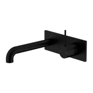 Nero Mecca Wall Basin/Bath Mixer Handle Up 230mm Matte Black by Nero Tapware, a Bathroom Taps & Mixers for sale on Style Sourcebook