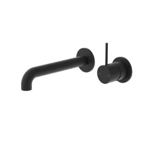 Nero Mecca Wall Basin/Bath Mixer Separate Back Plate Handle Up 160mm Matte Black by Nero Tapware, a Bathroom Taps & Mixers for sale on Style Sourcebook