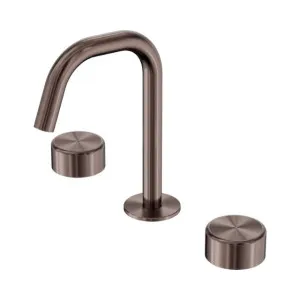 Nero Serenity Basin Set Arc Spout With Metal Handle Brushed Bronze by Nero Tapware, a Bathroom Taps & Mixers for sale on Style Sourcebook