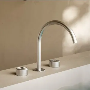 Nero Serenity Bath/Kitchen Set Arc Spout With Metal Handle Brushed Nickel by Nero Tapware, a Bathroom Taps & Mixers for sale on Style Sourcebook