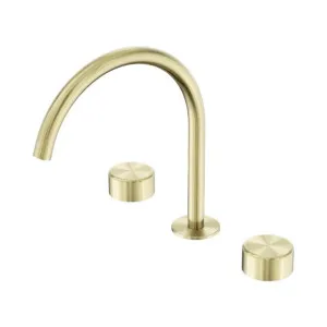 Nero Serenity Bath/Kitchen Set Arc Spout With Metal Handle Brushed Gold by Nero Tapware, a Bathroom Taps & Mixers for sale on Style Sourcebook