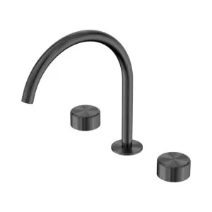 Nero Serenity Bath/Kitchen Set Arc Spout With Metal Handle Gun Metal by Nero Tapware, a Bathroom Taps & Mixers for sale on Style Sourcebook