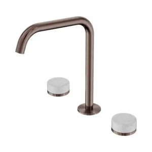 Nero Serenity Bath/Kitchen Set Edge Spout With Carrara Handle Brushed Bronze by Nero Tapware, a Bathroom Taps & Mixers for sale on Style Sourcebook