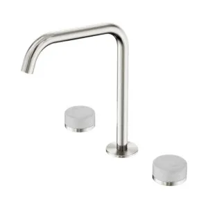 Nero Serenity Bath/Kitchen Set Edge Spout With Carrara Handle Brushed Nickel by Nero Tapware, a Bathroom Taps & Mixers for sale on Style Sourcebook