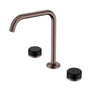 Nero Serenity Bath/Kitchen Set Edge Spout With Marquina Black Handle Brushed Bronze by Nero Tapware, a Bathroom Taps & Mixers for sale on Style Sourcebook