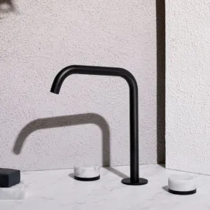 Nero Serenity Bath/Kitchen Set Edge Spout With Carrara Handle Matte Black by Nero Tapware, a Bathroom Taps & Mixers for sale on Style Sourcebook