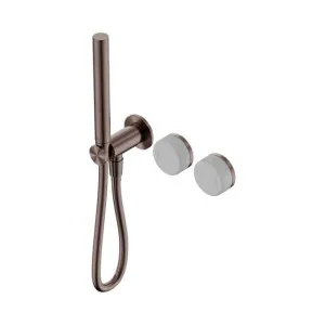 Nero Serenity Progressive Shower System With Carrara Handle And Slim Shower Brushed Bronze by Nero Tapware, a Bathroom Taps & Mixers for sale on Style Sourcebook