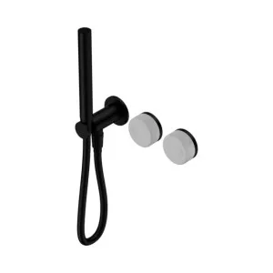 Nero Serenity Progressive Shower System With Carrara Handle And Slim Shower Matte Black by Nero Tapware, a Bathroom Taps & Mixers for sale on Style Sourcebook