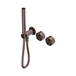 Nero Serenity Progressive Shower System With Metal Handle And Slim Shower Brushed Bronze by Nero Tapware, a Bathroom Taps & Mixers for sale on Style Sourcebook
