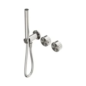 Nero Serenity Progressive Shower System With Metal Handle And Slim Shower Brushed Nickel by Nero Tapware, a Bathroom Taps & Mixers for sale on Style Sourcebook