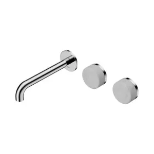 Nero Serenity Wall Basin Set 220mm Offset Spout With Carrara Handle Chrome by Nero Tapware, a Bathroom Taps & Mixers for sale on Style Sourcebook
