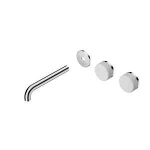 Nero Serenity Wall Basin Set 220mm Offset spout With Carrara Handle Trim Kit Only Chrome by Nero Tapware, a Bathroom Taps & Mixers for sale on Style Sourcebook