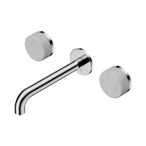 Nero Serenity Wall Basin Set 220mm Spout With Carrara Handle Chrome by Nero Tapware, a Bathroom Taps & Mixers for sale on Style Sourcebook