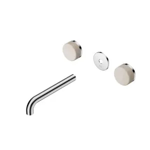 Nero Serenity Wall Basin Set 220mm Spout With Rome Travertine Handle Trim Kit Only Chrome by Nero Tapware, a Bathroom Taps & Mixers for sale on Style Sourcebook
