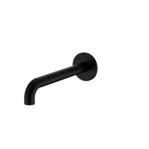 Nero Serenity Wall Basin/Bath Spout 220mm Matte Black by Nero Tapware, a Bathroom Taps & Mixers for sale on Style Sourcebook