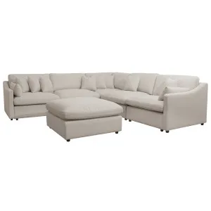 Millie 6-Seater Fabric Corner Chaise Sofa by Luxo, a Sofas for sale on Style Sourcebook
