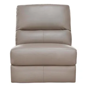 Portland Sofa Single Extension in Leather Light Mocha by OZ Design, a Sofas for sale on Style Sourcebook