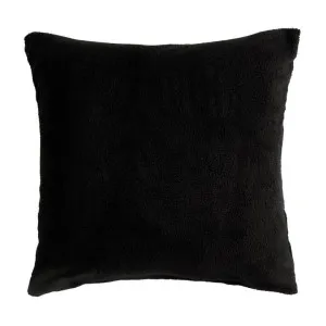 Morgan and Reid Black Snuggle Fleece European Pillowcase Pair by null, a Cushions, Decorative Pillows for sale on Style Sourcebook