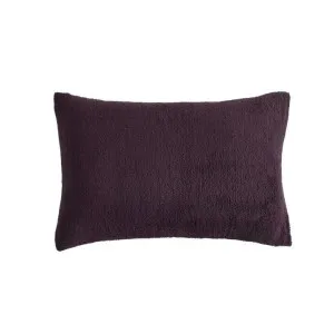 Morgan and Reid Plum Snuggle Fleece Pillowcase Pair by null, a Pillow Cases for sale on Style Sourcebook