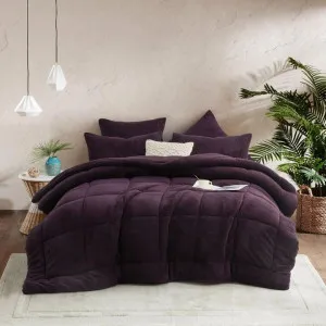 Morgan and Reid Plum Snuggle Fleece Comforter Set by null, a Quilts & Bedspreads for sale on Style Sourcebook