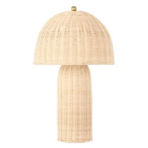 Celestina Rattan Table Lamp - Natural by Interior Secrets - AfterPay Available by Interior Secrets, a Lamps for sale on Style Sourcebook
