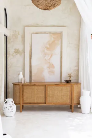 Poppy Natural Rattan Bedhead by Koko Collective, a Bed Heads for sale on Style Sourcebook