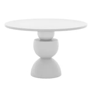 Carmen 120cm Indoor/Outdoor Concrete Dining Table - White by null, a Tables for sale on Style Sourcebook