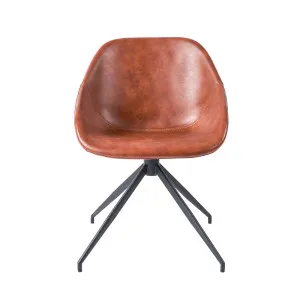 Lansel Chair - Tan Faux Leather by null, a Chairs for sale on Style Sourcebook