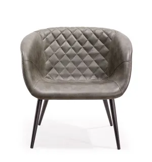 Saxon Occasional Chair - Olive Green Faux Leather by null, a Chairs for sale on Style Sourcebook