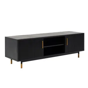 Luna Entertainment Unit - Black/Gold by null, a Entertainment Units & TV Stands for sale on Style Sourcebook