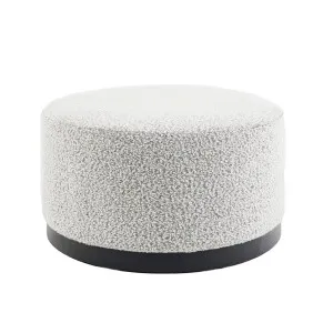 Hansel Ottoman - Boucle Silver by null, a Ottomans for sale on Style Sourcebook