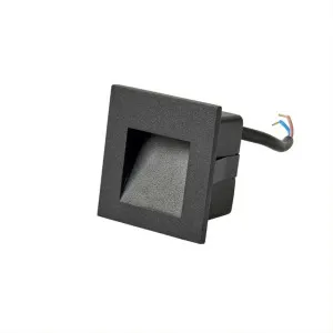Black Vencha Stan LED Step Light 12V IP65 Cool White by Vencha, a Outdoor Lighting for sale on Style Sourcebook