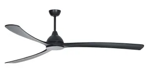 Fanco Sanctuary Oversized 92" Commercial DC Ceiling Fan with Remote for Large Indoor/Outdoor Areas Black by Fanco, a Ceiling Fans for sale on Style Sourcebook