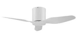Fanco Studio 42" Low Profile Smart DC Ceiling Fan with Remote White by Fanco, a Ceiling Fans for sale on Style Sourcebook