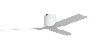 Fanco Flow 52" Low Profile DC Ceiling Fan with LED Light and Remote White by Fanco, a Ceiling Fans for sale on Style Sourcebook