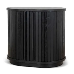 Linea 55cm Side Table - Full Black by Interior Secrets - AfterPay Available by Interior Secrets, a Side Table for sale on Style Sourcebook