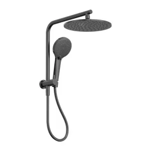 Nero Mecca 2 in 1 Twin Shower Gun Metal by Nero Tapware, a Shower Heads & Mixers for sale on Style Sourcebook