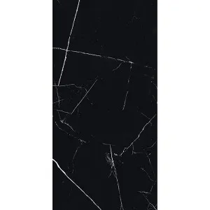 Muse Nero Marquina Black Matt Tile by null, a Porcelain Tiles for sale on Style Sourcebook