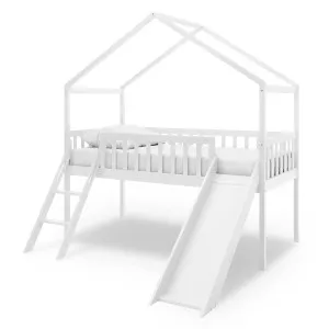 Inala Solid Pine Kids House Bed w/ Slide by Luxo, a Kids Beds & Bunks for sale on Style Sourcebook