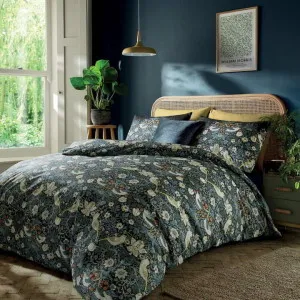 William Morris At Home Strawberry Thief Indigo Quilt Cover Set by null, a Quilt Covers for sale on Style Sourcebook