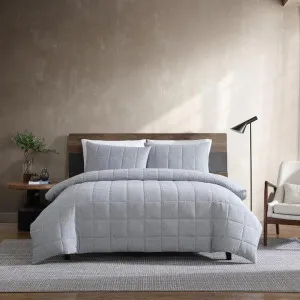 Kenneth Cole Jersey Marle Blue Grey Quilt Cover Set by null, a Quilt Covers for sale on Style Sourcebook