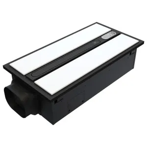 Domus Airsway Premium Slimline 6 in 1 Bathroom Heater with Exhaust Fan and LED Light Black by Domus, a Exhaust Fans for sale on Style Sourcebook