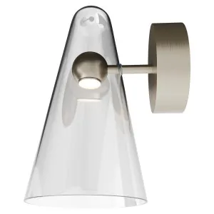 Calibo Skua Artisan Glass Tricolour LED Wall Light Brushed Nickel by Calibo, a Wall Lighting for sale on Style Sourcebook